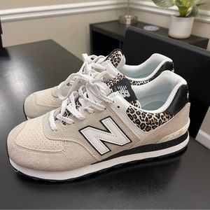 NWOT New Balance 574 Animal Print